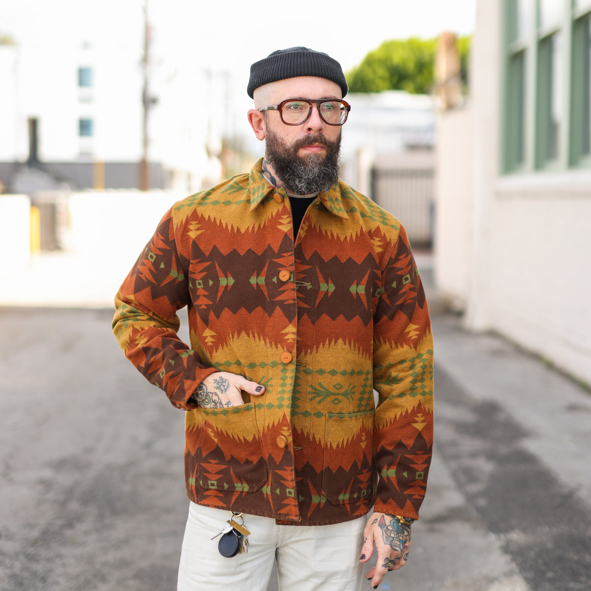 Stevenson Overall Co. Lone Wolf Chore Jacket Mustard FINAL SALE