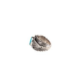 Mt. Hill Silver Sterling Silver Sunburst Ring Turquoise
