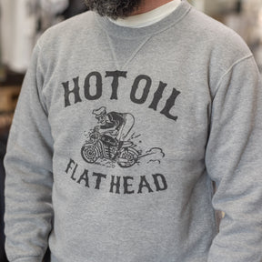 The Flat Head FN-SWC-212 Sweatshirt Hot Oil Gray