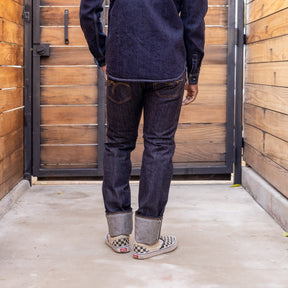 The Flat Head 14.5oz FN-3002N1 Slim Taper Indigo FINAL SALE