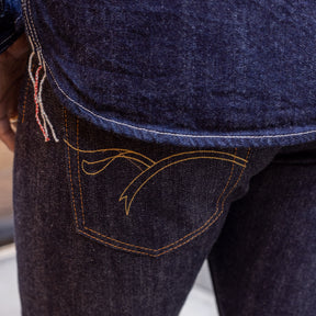 The Flat Head 14.5oz FN-3002N1 Slim Taper Indigo FINAL SALE