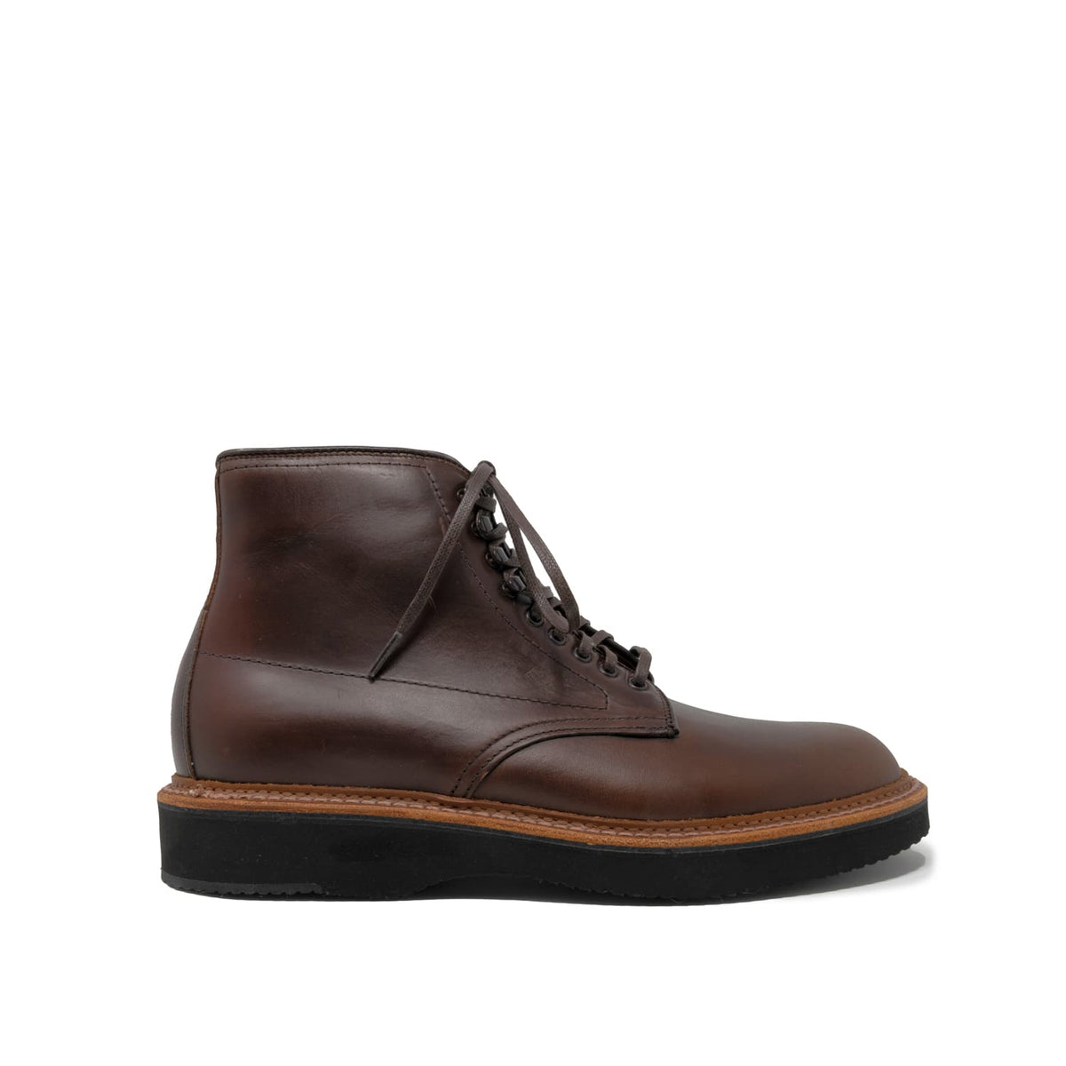 Alden x Snake Oil Provisions Figueroa Plain Toe Boot Brown Chromexcel