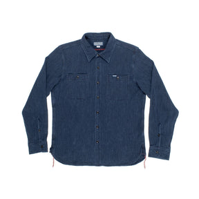 Iron Heart IHSH-96 Waffle Work Shirt Indigo