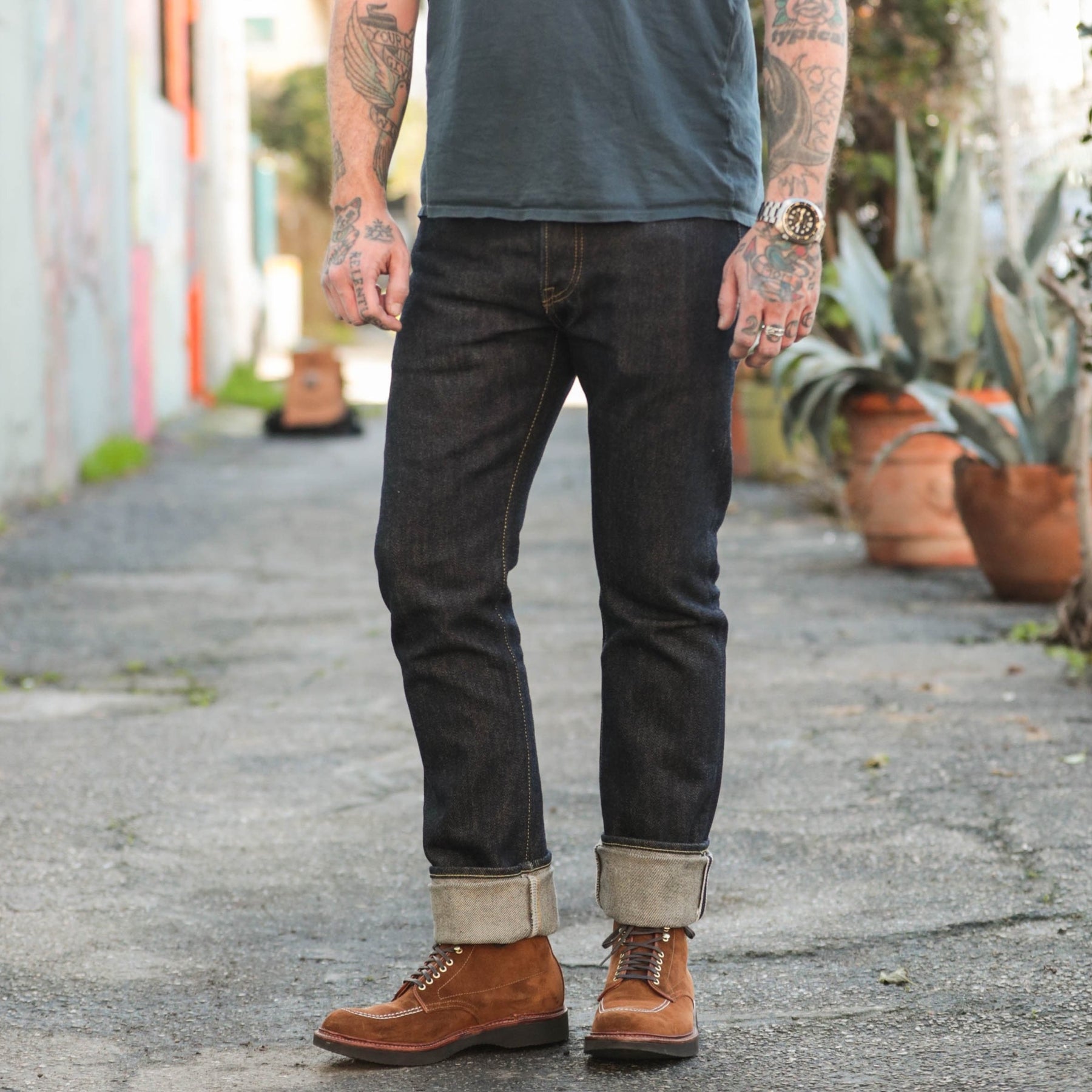 Iron Heart 21oz IH-555S-21 Super Slim Jean Indigo