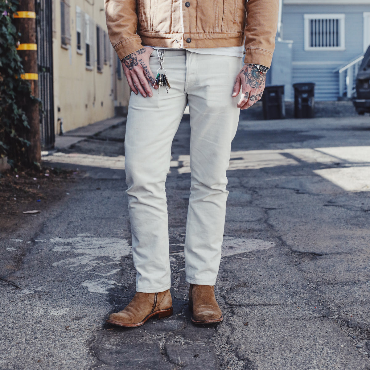Stevenson Overall Co. x Snake Oil Provisions Big Sur 210 Jean Bone PRE-OWNED FINAL SALE