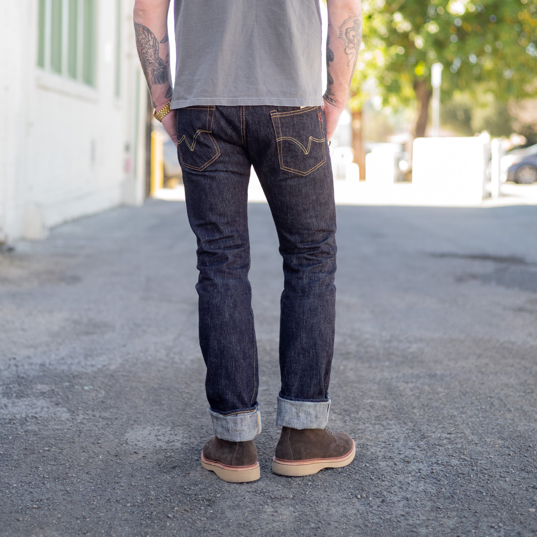 Iron Heart IH-777S-SLB 16oz Slubby Selvedge Denim Slim Tapered Jeans Indigo FINAL SALE