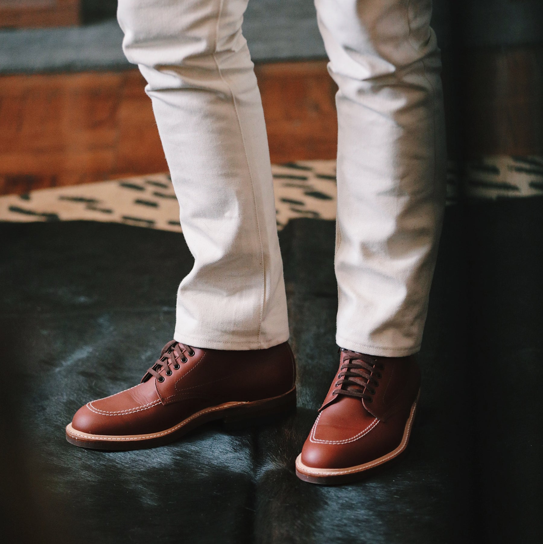 Alden 403 Indy Boot Brown Aniline Pull-Up