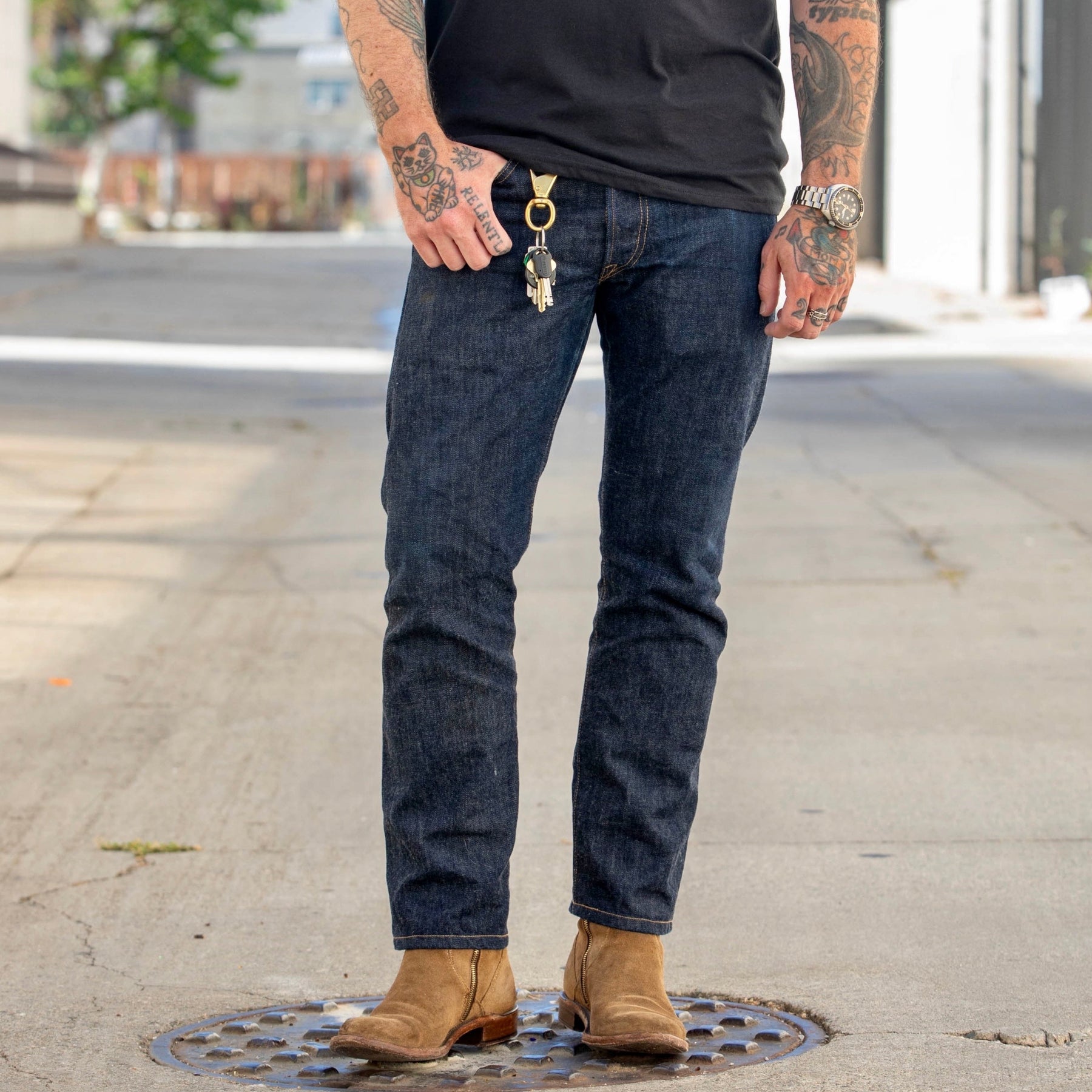 RRL Slim Fit Selvedge Jean Indigo Rinse