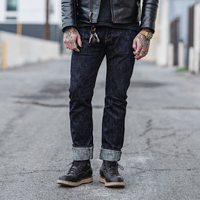 Iron Heart IH-555S-SLB 16oz Slubby Selvedge Denim Super Slim Indigo