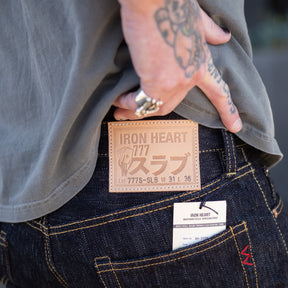 Iron Heart IH-777S-SLB 16oz Slubby Selvedge Denim Slim Tapered Jeans Indigo