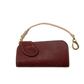Ewing Dry Goods EDG x SOP Gentleman's Trucker Burgundy "Graffiti" Vegetable Tan