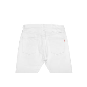 Iron Heart IH-555S-WH 21oz Super Slim Jean White